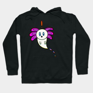 Axolotl Ghost Halloween Trick Or Treat Hoodie